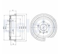 Delphi Brake Drum BF403