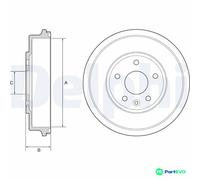 DELPHI BRAKE DRUM BF556 FOR CHEVROLET