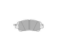 DELPHI Brake Pad Set Front No Anti-Squeak Plate No Accessories Fits Mazda 2