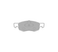 DELPHI Brake Pad Set Front With Anti-Squeak Plate No Accessories Fits Fiat Doblo