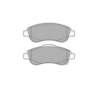 DELPHI Brake Pad Set Front With Anti-Squeak Plate No Accessories Fits Honda CR-V