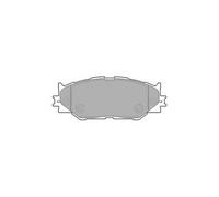 DELPHI Brake Pad Set Front With Anti-Squeak Plate No Accessories Fits Lexus IS