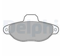 DELPHI Brake Pad Set Front With Anti-Squeak Plate With Accessories Fits Ford Ka
