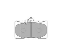 DELPHI Brake Pads Front No Anti-Squeak Plate No Accessories Fits Lexus GS IS RC