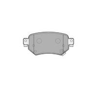 DELPHI Brake Pads Rear With Anti-Squeak Plate No Accessories Fits Mazda 6
