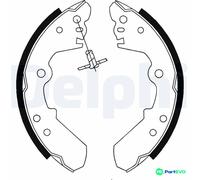 DELPHI BRAKE SHOE SET LS1687 FOR ISUZU OPEL VAUXHALL