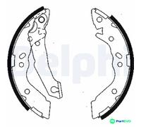 DELPHI BRAKE SHOE SET LS1836 FOR HYUNDAI