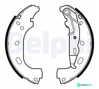 DELPHI BRAKE SHOE SET LS2167 FOR OPEL VAUXHALL