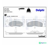 DELPHI DISC BRAKE BRAKE PAD SET LP1166 FOR CHRYSLER DODGE