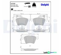 DELPHI DISC BRAKE BRAKE PAD SET LP1529