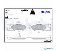 DELPHI DISC BRAKE BRAKE PAD SET LP1603 FOR FORD MAZDA