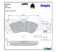 DELPHI DISC BRAKE BRAKE PAD SET LP1624 FOR CITROËN PEUGEOT