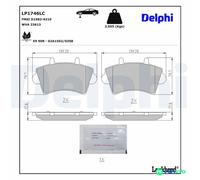 DELPHI LP1746LC Brake pad set