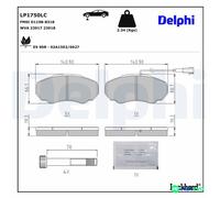 Fits DELPHI LP1750LC Ham pads. Professional+ Jumper/Jumper 27/Jumper 31/Jumper