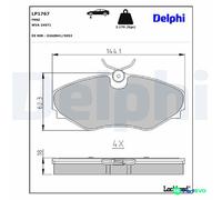 DELPHI DISC BRAKE BRAKE PAD SET LP1767 FOR RENAULT