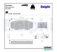 DELPHI DISC BRAKE BRAKE PAD SET LP1790LC