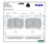 DELPHI DISC BRAKE BRAKE PAD SET LP1839 FOR MITSUBISHI NISSAN SUBARU
