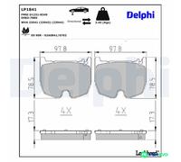 DELPHI DISC BRAKE BRAKE PAD SET LP1841 FOR MERCEDES-BENZ