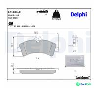 DELPHI LP1984LC Brake pad set