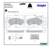 DELPHI DISC BRAKE BRAKE PAD SET LP1993LC