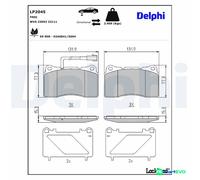 DELPHI DISC BRAKE BRAKE PAD SET LP2045 FOR ALFA ROMEO MITSUBISHI
