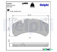 DELPHI DISC BRAKE BRAKE PAD SET LP2053 FOR MERCEDES-BENZ MASERATI