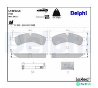 DELPHI DISC BRAKE BRAKE PAD SET LP2063LC