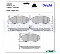 DELPHI DISC BRAKE BRAKE PAD SET LP2183 FOR CHEVROLET