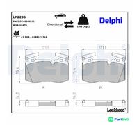 DELPHI DISC BRAKE BRAKE PAD SET LP2235 FOR MINI