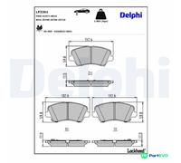 DELPHI DISC BRAKE BRAKE PAD SET LP3361 FOR HYUNDAI KIA