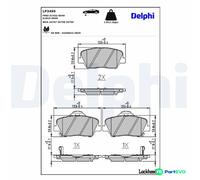 DELPHI LP3499 Brake pad set