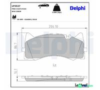 DELPHI DISC BRAKE BRAKE PAD SET LP3527 FOR MERCEDES-BENZ