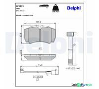 DELPHI DISC BRAKE BRAKE PAD SET LP3573