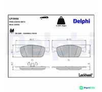 DELPHI DISC BRAKE BRAKE PAD SET LP3666 FOR FORD