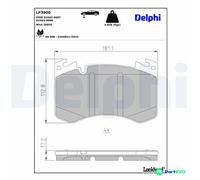 DELPHI DISC BRAKE BRAKE PAD SET LP3900 FOR LAND ROVER