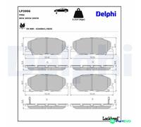 DELPHI DISC BRAKE BRAKE PAD SET LP3906 FOR ISUZU