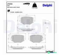 DELPHI DISC BRAKE BRAKE PAD SET LP3940