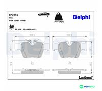 DELPHI LP3962 Brake pad set