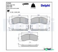 DELPHI DISC BRAKE BRAKE PAD SET LP595 FOR MAZDA