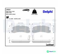 DELPHI DISC BRAKE BRAKE PAD SET LP834 FOR TOYOTA LEXUS