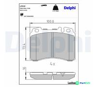 DELPHI DISC BRAKE BRAKE PAD SET LP929 FOR MERCEDES-BENZ