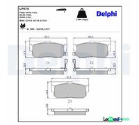 DELPHI DISC BRAKE BRAKE PAD SET LP975 FOR NISSAN
