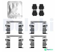 DELPHI DISC BRAKE PAD ACCESSORY KIT LX0822 FOR FORD