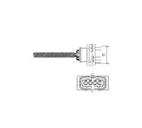 DELPHI ES10789-12B1 Lambda Sensor Fits Opel Astra Astra G Classic Combo Vauxhall