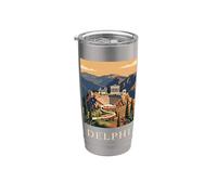 Delphi Greece Ancient Retro Travel Design Stainless Steel Insulated Tumbler