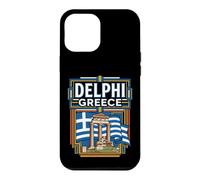 Delphi Greece Flag Ancient Ruins Vintage Travel Graphic Case for iPhone 12 Pro Max