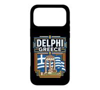 Delphi Greece Flag Ancient Ruins Vintage Travel Graphic Case for iPhone 17 Pro Max