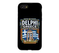 Delphi Greece Flag Ancient Ruins Vintage Travel Graphic Case for iPhone SE (2020) / 7/8
