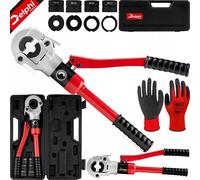 Delphi hydraulic pipe crimper 6-32 mm 360° to 8 tons pressure for pex pipes hand press hydraulic crimping tool alu, pex, pb, copper pipe crimping tool