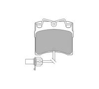 DELPHI LP1535 Brake Pad Set Front Fits VW Transporter Transporter/Caravelle